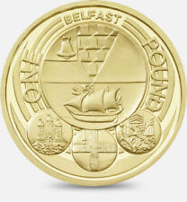 RAREST £1 COIN 2010 BELFAST OLD ROUND POUND CIRCULATED CAPITAL CITY