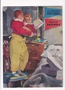 1954 SAN FRANCISCO 49ERS vs CLEVELAND BROWNS NFL FOOTBALL PROGRAM -9-5-1954 - Bild 1 von 3