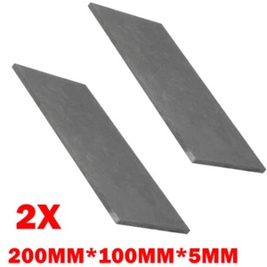 2X 5MM Graphite Block Ingot Rectangle Graphite Electrode Plate 200x100x5mm US - Picture 1 of 8