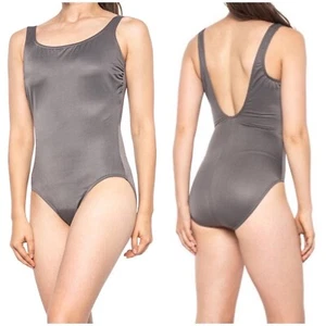 Miraclesuit Women Mineral Grey sensation Solid One-Piece Swimsuit Sz 8 NWT - Picture 1 of 1