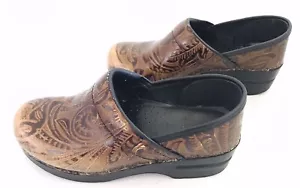 Zueco profesional Dansko para mujer talla 6 marrón sin cordones de cuero mula - Imagen 1 de 12
