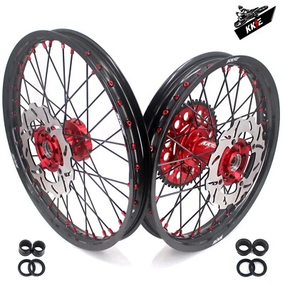 Llantas KKE 21""-19"" aptas para SUZUKI RMZ250 2007-2018/RMZ450 2005-2017 bujes rojos Foto 1 de 4