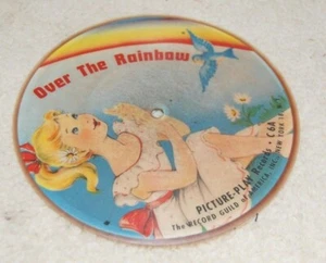 Children's Picture-Play 78 Record~Over the Rainbow~Toy Town~Picture Disc 1950"s - Picture 1 of 2