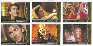 Doctor Who Serie 1-4: 6 Tarjetas Especiales Navidad Invasión Juego de Persecución Casi Nuevo CS05 - Imagen 1 de 2