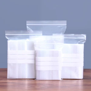 Klare GRIP SEAL BAGGIES BESCHREIBTAFEL Kunststoff wiederverschließbare Polybeutel  - Bild 1 von 3