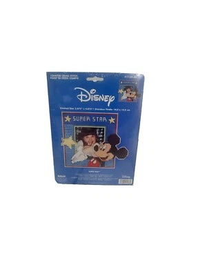 Disney Counted Cross Stitch - Super Star with Mickey Mouse - NEW - Image 1 of 3