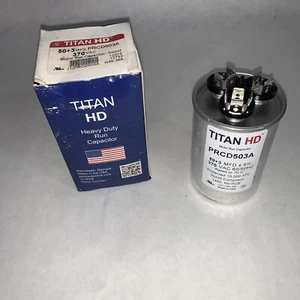 TitanHD PRCD503A HVAC Round Motor Run Dual Capacitor. 50/3 MFD/UF - Picture 1 of 5
