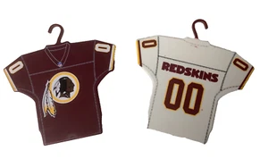 2pc NFL Washington REDSKINS NO COMMANDER Xmas Tree Ornament Football Jersey Hang - Picture 1 of 7