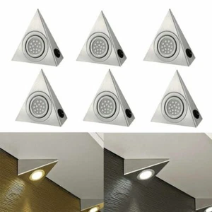 LED Mains Kitchen Under Cabinet Cupboard Triangle Light 240V No Driver Required - Picture 1 of 14