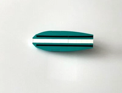 LEGO SURFBOARD CUSTOM COLORS DARK TURQUOISE BLACK  WHITE ADDON SET #10279 NEW - Image 1 of 4