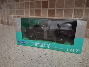 WELLY 2008 CHEVROLET TAHOE POLICE VERSION 1/24 PLAIN BLACK 22509 WEP-BK - Picture 1 of 1