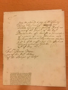 Lettera autografa di Henry Cavendish - Picture 1 of 1