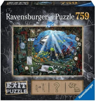Ravensburger Escape Puzzle 759 Pezzi Nel Sommergibile  70X50 Sigillato Originale - Immagine 1 di 3