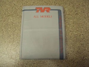 Registro di servizio/confezione/libri TVR S proprietari usati - Foto 1 di 9