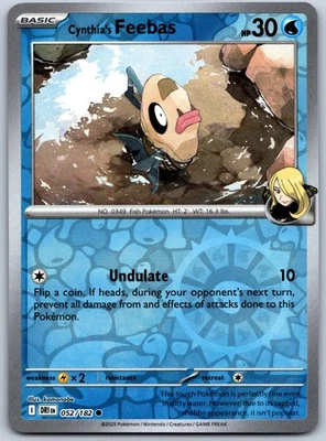 Cynthia's Feebas 052/182 SV10: Destined Rivals - Common NM Reverse Holo - Image 1 of 2