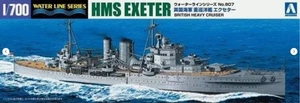 Aoshima 1/700 Model Kit 06739 HMS Exeter British Heavy Cruiser Waterline Series - Picture 1 of 1