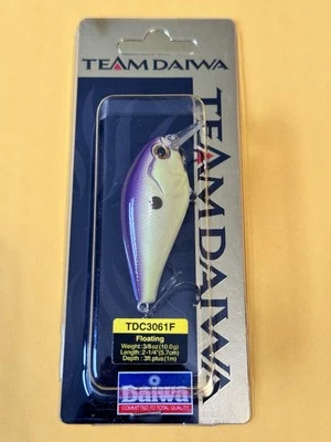 Team Daiwa Squarebill Crankbait flotante 2 1/4” 3/8 oz mesa sábalo de roca Foto 1 de 4