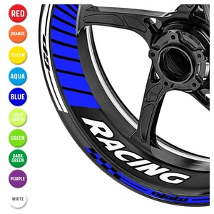 GP04 Gloss Blue Decal Wheel Stickers For CBR600RR 14 15 16 17 18 19 20 21 -MC - Picture 1 of 10