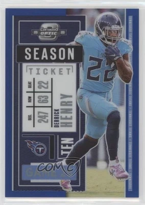 2020 Panini Contenders Optic Season Ticket Blue /99 Derrick Henry #56 - Image 1 of 2