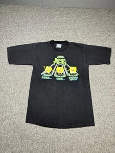 Allsport Youth T Shirt S Black Spongebob SquarePants Cartoon Nickelodeon Vintage - Picture 1 of 9