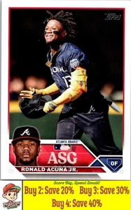 Ronald Acuña Jr. 2023 Topps Chrome Update #ASGC-7 2023 AS Game Braves 008385 - Imagen 1 de 2
