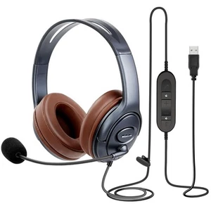 Cuffie USB con cancellazione del rumore con microfono e controlli in linea per Dragon... - Foto 1 di 7