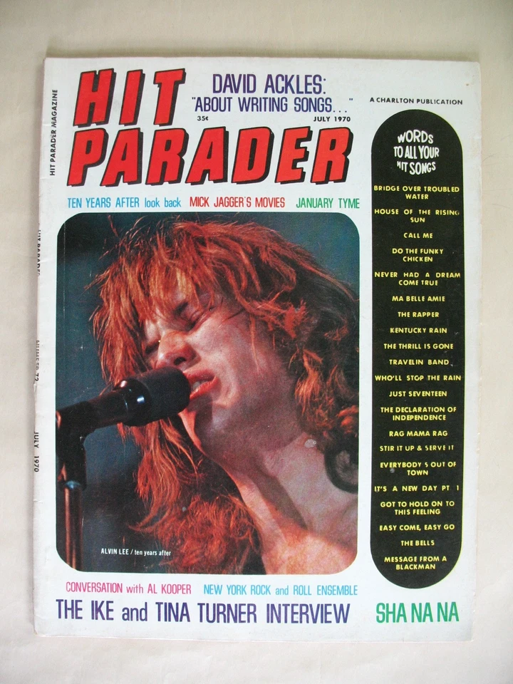 Hit Parader Magazine Issue #72 July 1970  -Alvin Lee Cover - Image 1 of 1