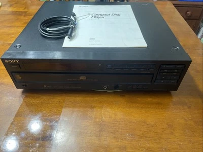 Sony CDP-C705 5 Disk CD Changer Digital Out Variable Out Tested, Works! Nice!! - Image 1 of 4