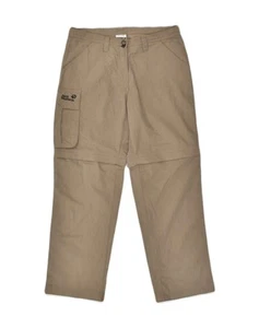 JACK WOLFSKIN Womens Straight Cargo Trousers W32 L29 Brown Polyester HZ09 - Picture 1 of 4