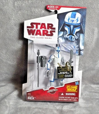 Figura de acción Star Wars The Clone Wars Capitán Rex CW50 Hasbro nueva sellada Foto 1 de 4