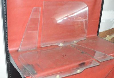 Винтажный 1976-1986 Jeep CJ7 LH & RH полный жесткий верх двери окна стекла комплект с фиксированной вентиляционной решеткой - Изображение 1 из 4