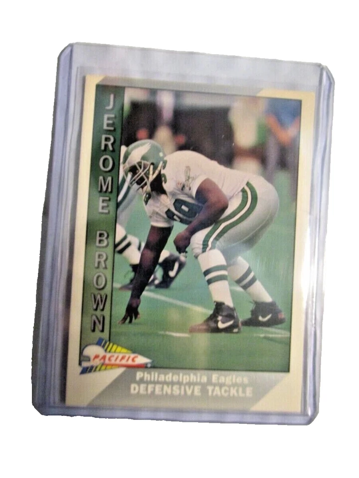 1991 Pacific Football Card #383 Jerome Brown Eagles  - Image 1 of 1