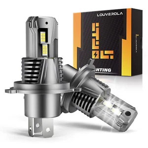 Super Bright H4 9003 LED Headlamp Headlight Bulbs High Low Beam White 30000LM - Picture 1 of 10