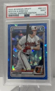 🔥 HESTON KJERSTAD  ORIOLES  2020 Bowman Chrome Draft Sapphire Edition - PSA 9🔥 - Picture 1 of 4