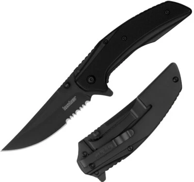Kershaw Outright Assisted Folding Knife 3" 8Cr13MoV Steel Blade Black G10 Handle - Image 1 of 4