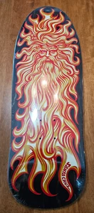 Jason Jessee Santa Cruz Sun God tinta elevada tabla de skate reedición RARO NEGRO - Imagen 1 de 4