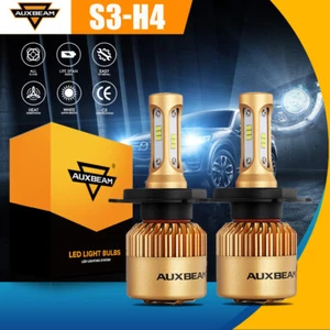 AUXBEAM H4 HB2 9003 8000LM 72W LED Scheinwerfer Fern-/Abblendlicht Birne High Power 6000K S3 - Bild 1 von 12