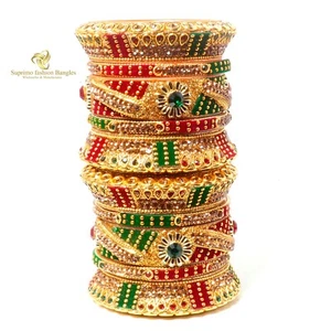 Suprimo Bridal Wedding Fashion Chuda Set For Jewelry Bracelet Women & Girl's - Picture 1 of 19