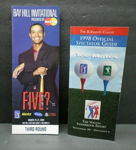 2 Stück '98 JCPenny Classic; '04 Bay Hill Invitational Tiger Woods Cover PGA Guides - Bild 1 von 11