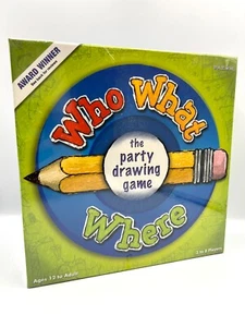 Who? What? Where? Party Drawing Game - 2005 Pazow: Family & Friends Game - Picture 1 of 6