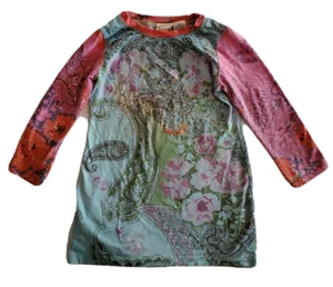 Vestido floral multicolor de cachemira Mimi & Maggie 4T - Imagen 1 de 6