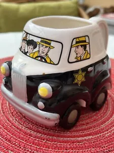 VINTAGE DICK TRACY APPLAUSE POLICE CAR MUG WALT DISNEY - Picture 1 of 8