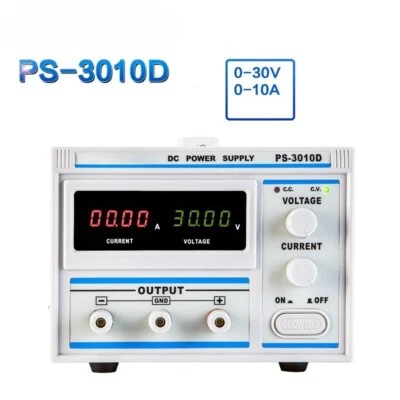 Linear DC Regulated Power Supply PS-3010D 30V / 10A Four-Digit Adjustable - Image 1 of 4