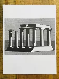 Roy Lichtenstein, Litografia antica anni '60 su carta filigranata, Pop Art, 10x12 - Foto 1 di 3