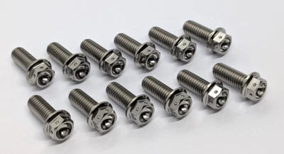 Титановые сверленные передние дисковые болты Aprilia RS 250 95-03 Ti болты крепления ротора - Изображение 1 из 4