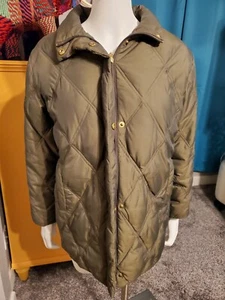Ellen Tracy Company Womens Winter Puffer Jacket Coat full zip brown Size PS - Picture 1 of 7