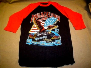 VINTAGE ORIGINAL 1982 PHILADELPHIA JAM ROCK 'N ROLL SUPER BOWL T-SHIRT~ - Picture 1 of 6
