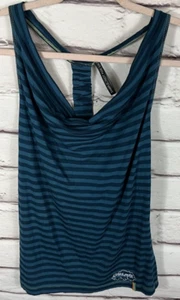 NWT Skunkfunk Womens Size 2 Blue Striped Tank Top - Picture 1 of 6