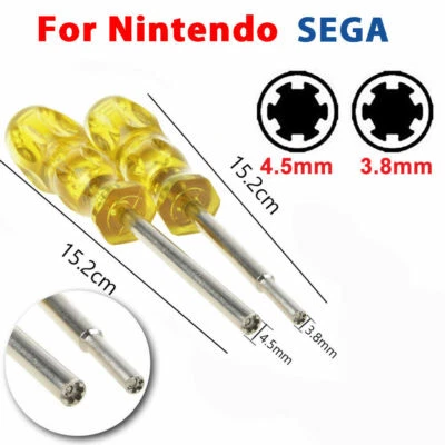 THE BATTERY CONNECTION 3.8mm + 4.5mm Screwdriver Bit for NES SNES N64 Game Boy Nintendo Security Tool