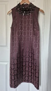 Kirschlila Hochzeit Party Gästekleid - Größe 8 groß von nächster  - Bild 1 von 7